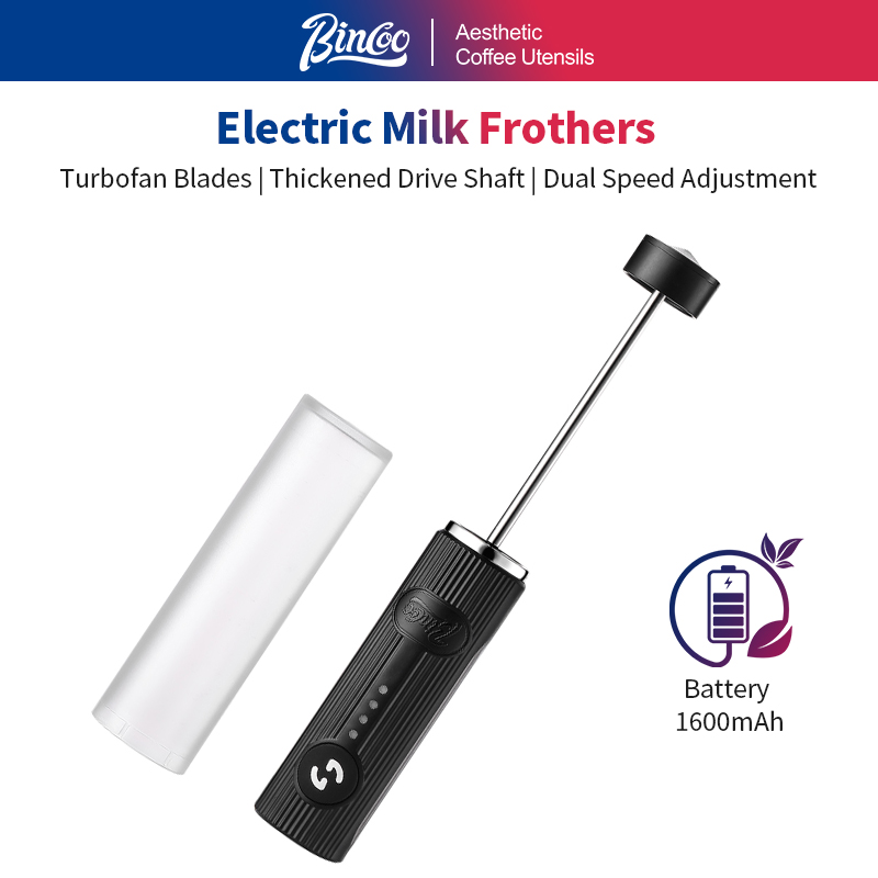 Kitchen Gadgets Website - BINCOO-espumador de café eléctrico, recargable por