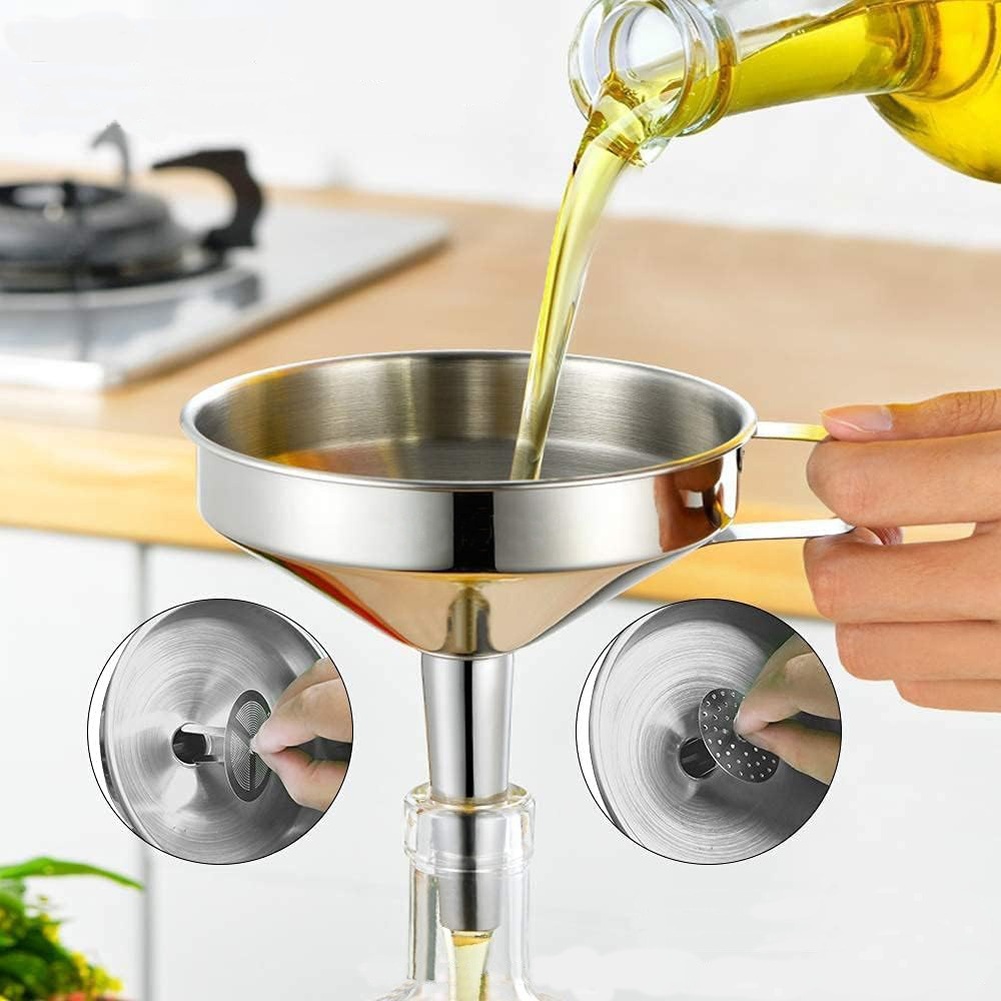 Embudo de acero inoxidable par - Kitchen Gadgets Pakistan reseña y precio