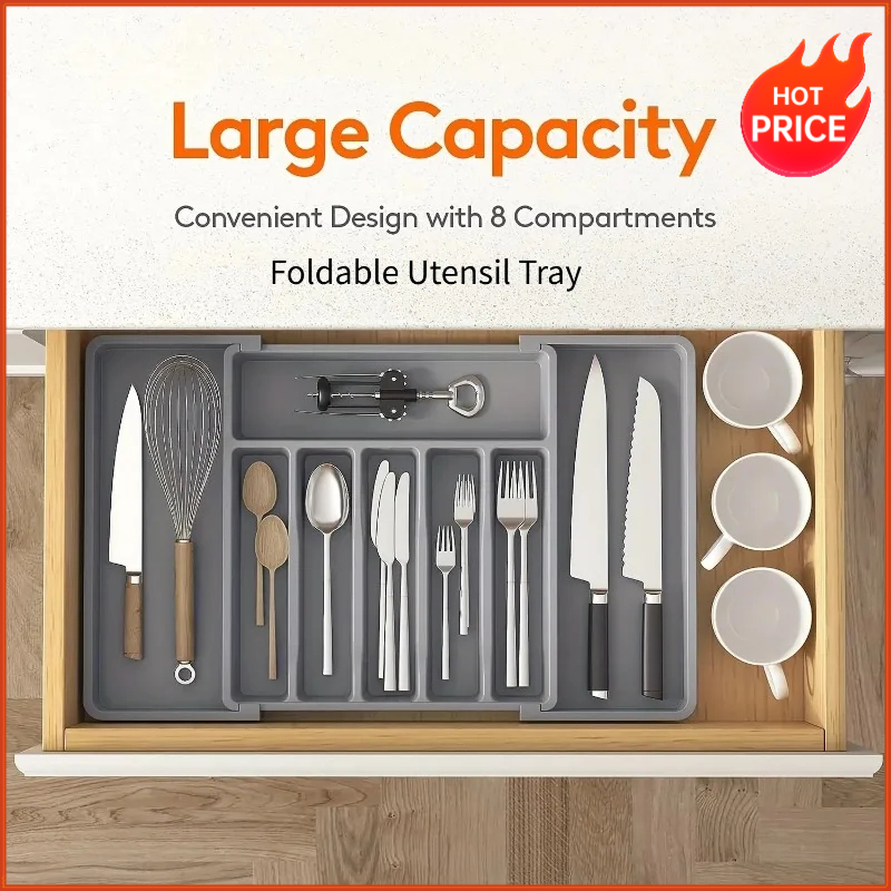 Organizador de cubiertos ajust - Kitchen Gadgets And Utensils reseña y precio