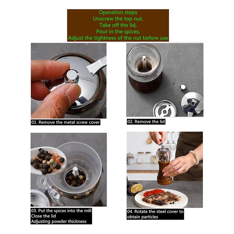 ABKP - Juego de Molinillos de  - Kitchen Gadgets And Utensils reseña y precio
