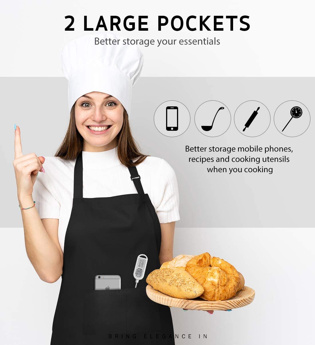 Delantales con logotipo person - Kitchen Gadgets For Women reseña y precio