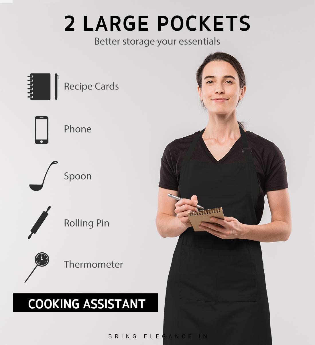 Delantales con logotipo person - Kitchen Gadgets For Women reseña y precio